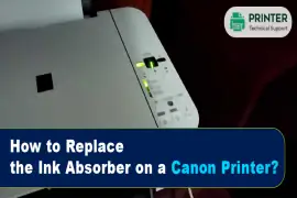 replace the lnk absorber on a canon printer