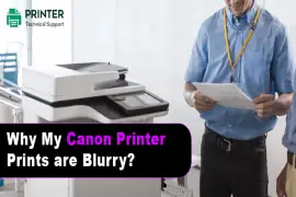 canon printer's prints are blurry