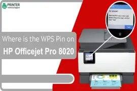 Where is the WPS Pin on HP Officejet Pro 8020 Printer?