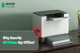 why does my hp printer say offline