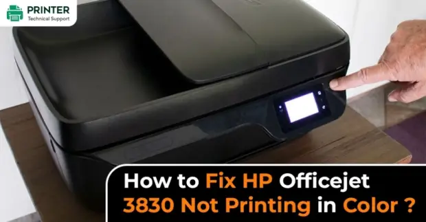 How to Fix HP Officejet 3830 Not Printing in Color?