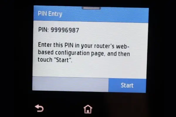 wps pin on hp printer
