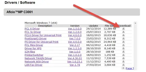 ricoh printer drivers