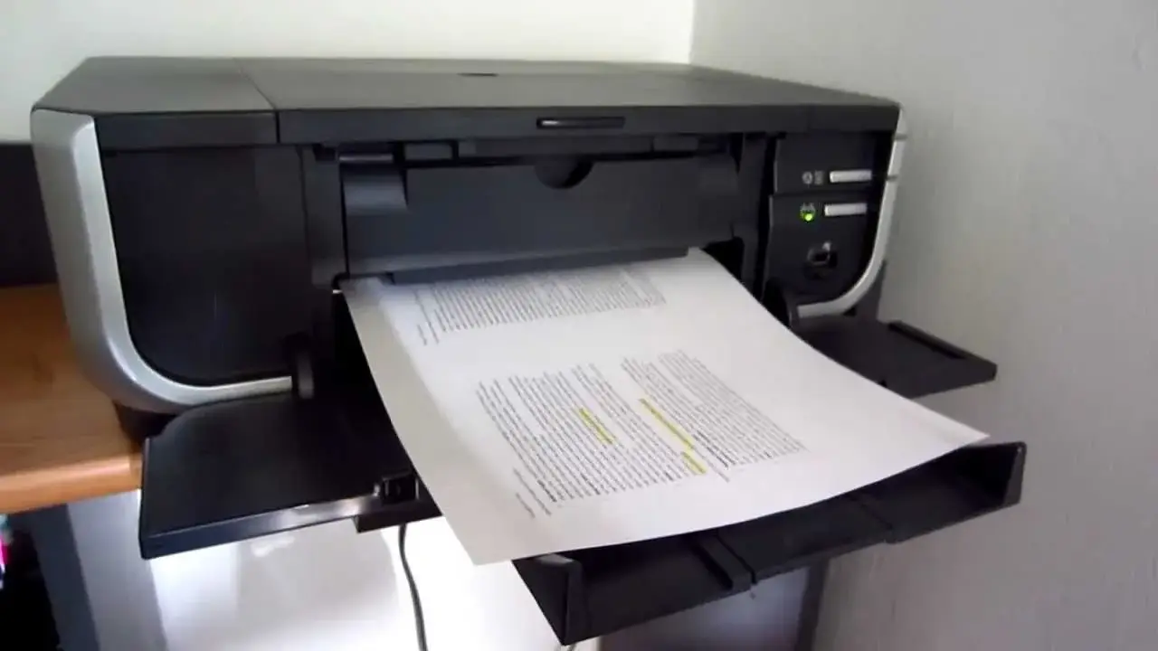 canon printer overlapping text