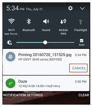 how to cancel previous print jobs on hp eprint