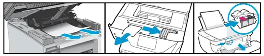 hp 9025 paper jam