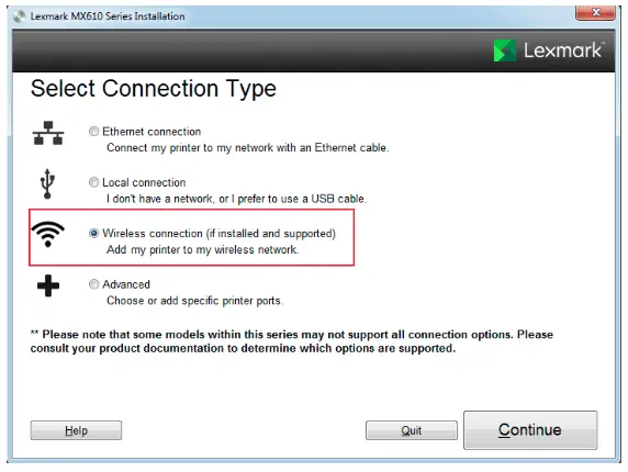 lexmark wifi printer setup without cd