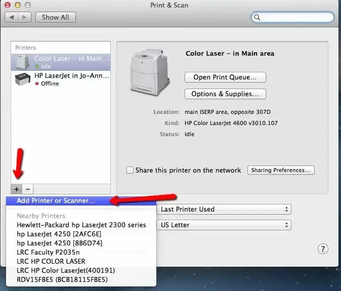 add samsung printer to mac